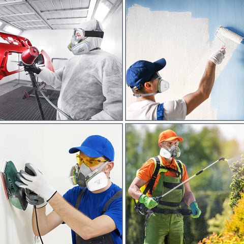 AirGearPro M-500 use scenarios for spray painting and DIY projects.