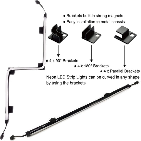 airgoo neon ls1 compatible with AG-DRGB16 controller for layered lighting.
