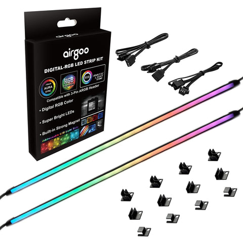 airgoo neon ls1 diffused silicone tube for soft, even PC lighting.