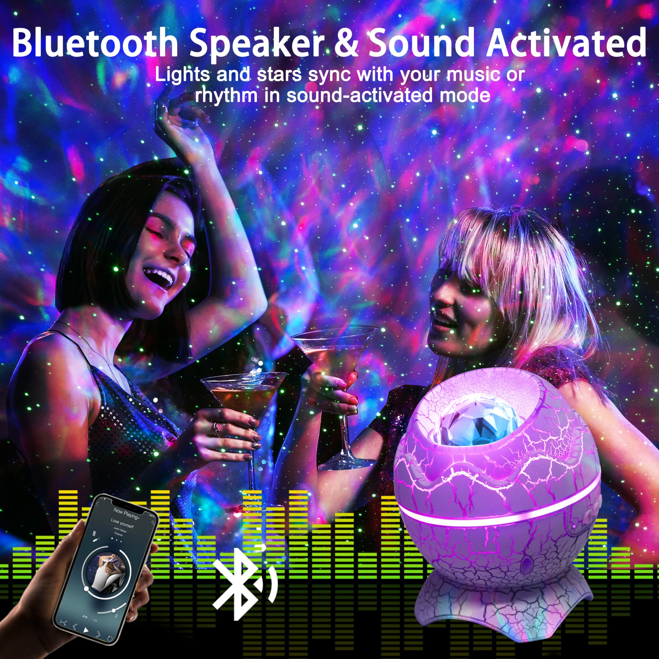Airivo Bluetooth speaker syncs music with starry projection