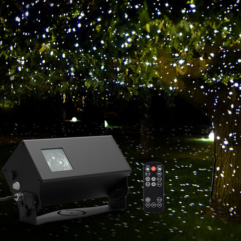 Airivo outdoor star lights projector creates a magical night sky in your garden.
