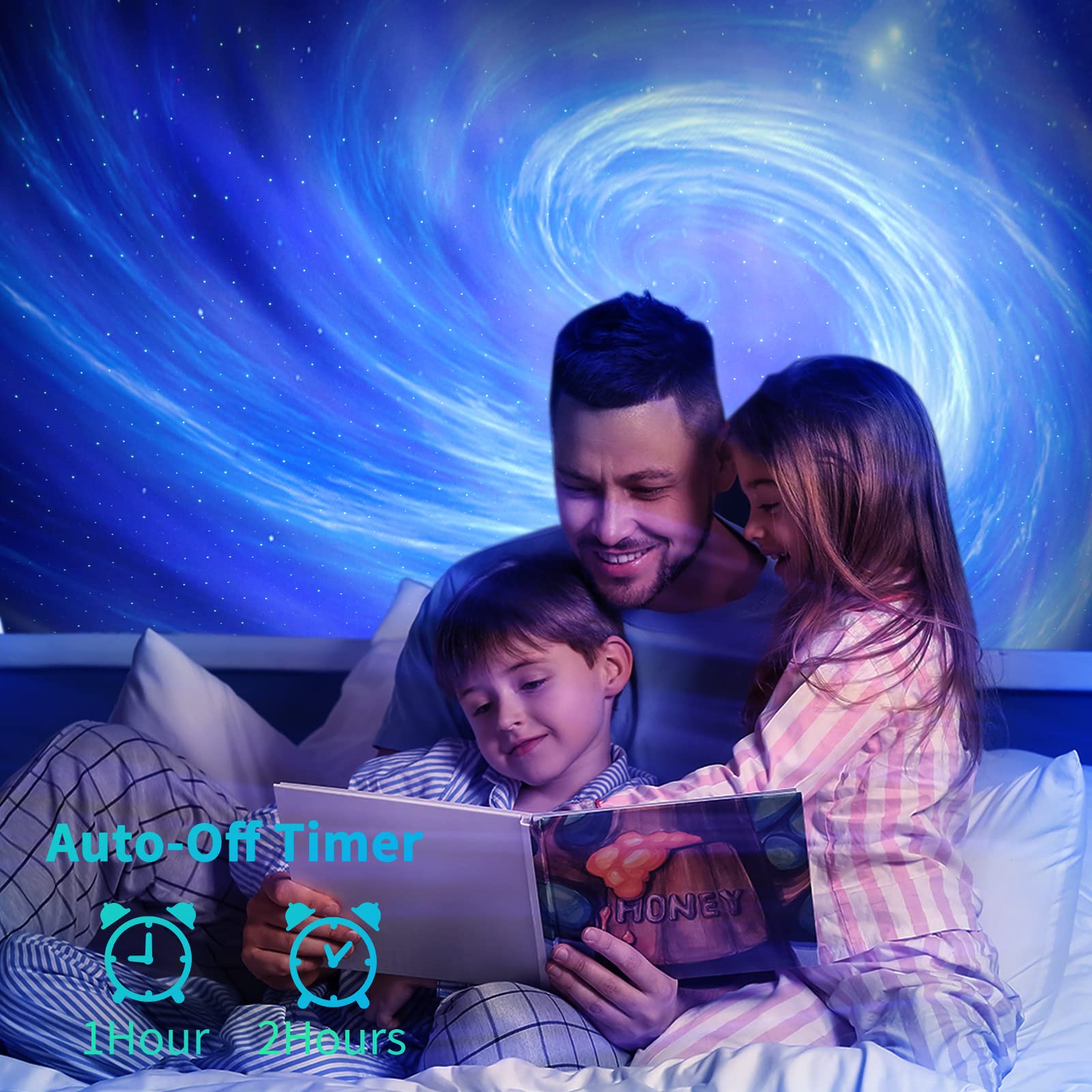 Airivo Star Projector adjustable brightness and motion speeds for mood control.