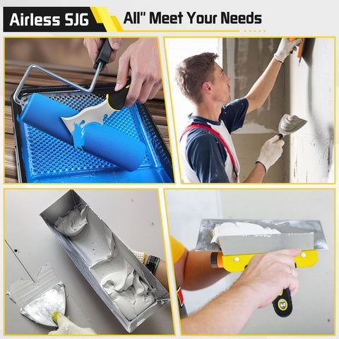 Airless SJG 14 inch mud pan for steady mixing and wipe off