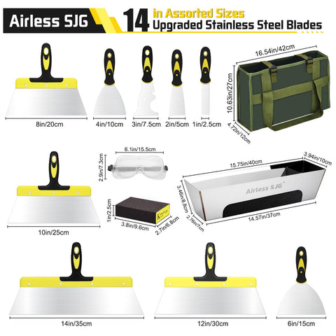 Airless SJG 1 inch putty knife for precise filling