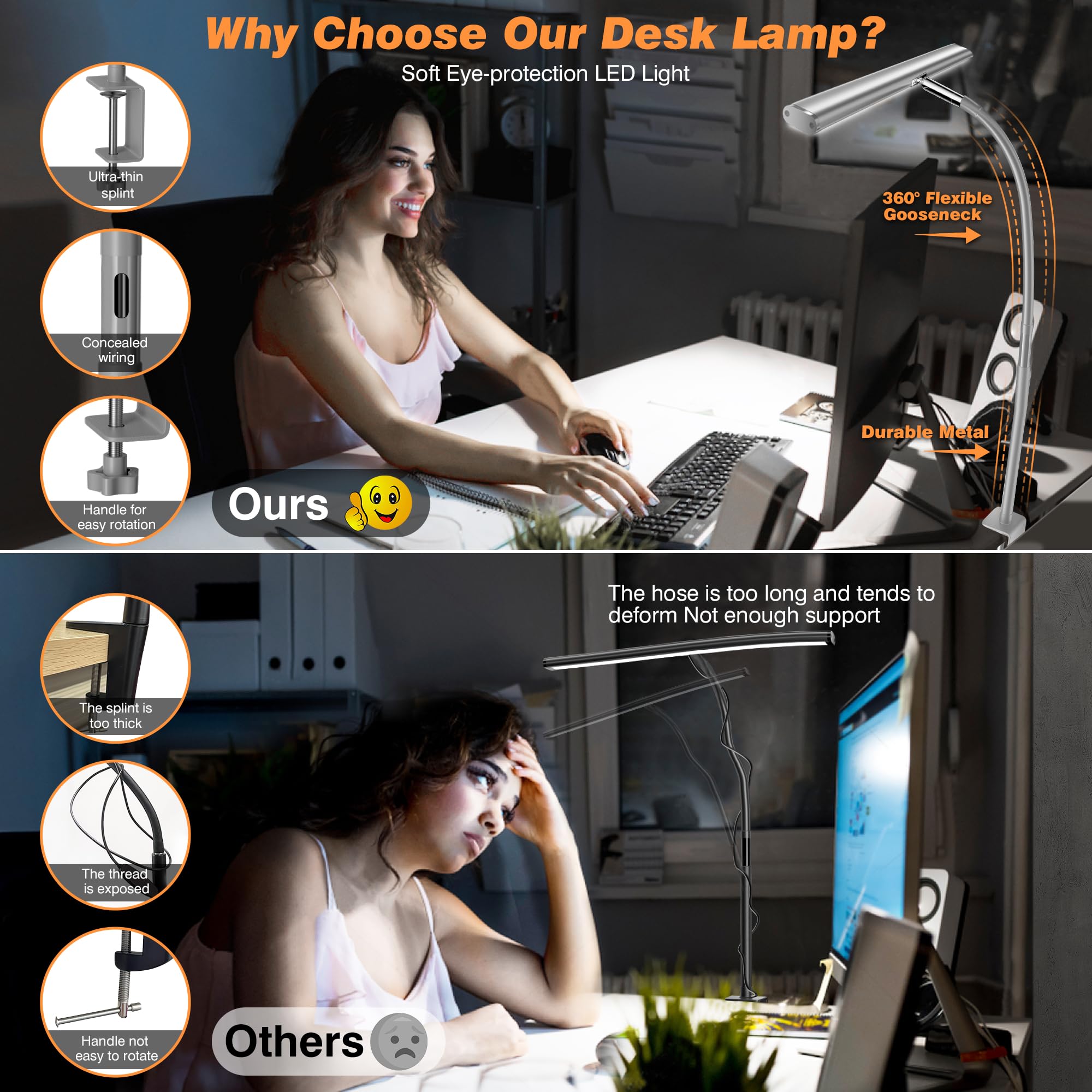 Airlonv 17-inch lamp bar provides wide workspace illumination