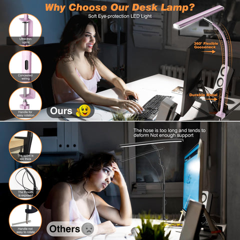 Airlonv 17-inch light bar delivers expansive, even desk illumination.