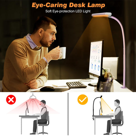 Airlonv desk lamp package includes 5V/3A power adapter for immediate setup.
