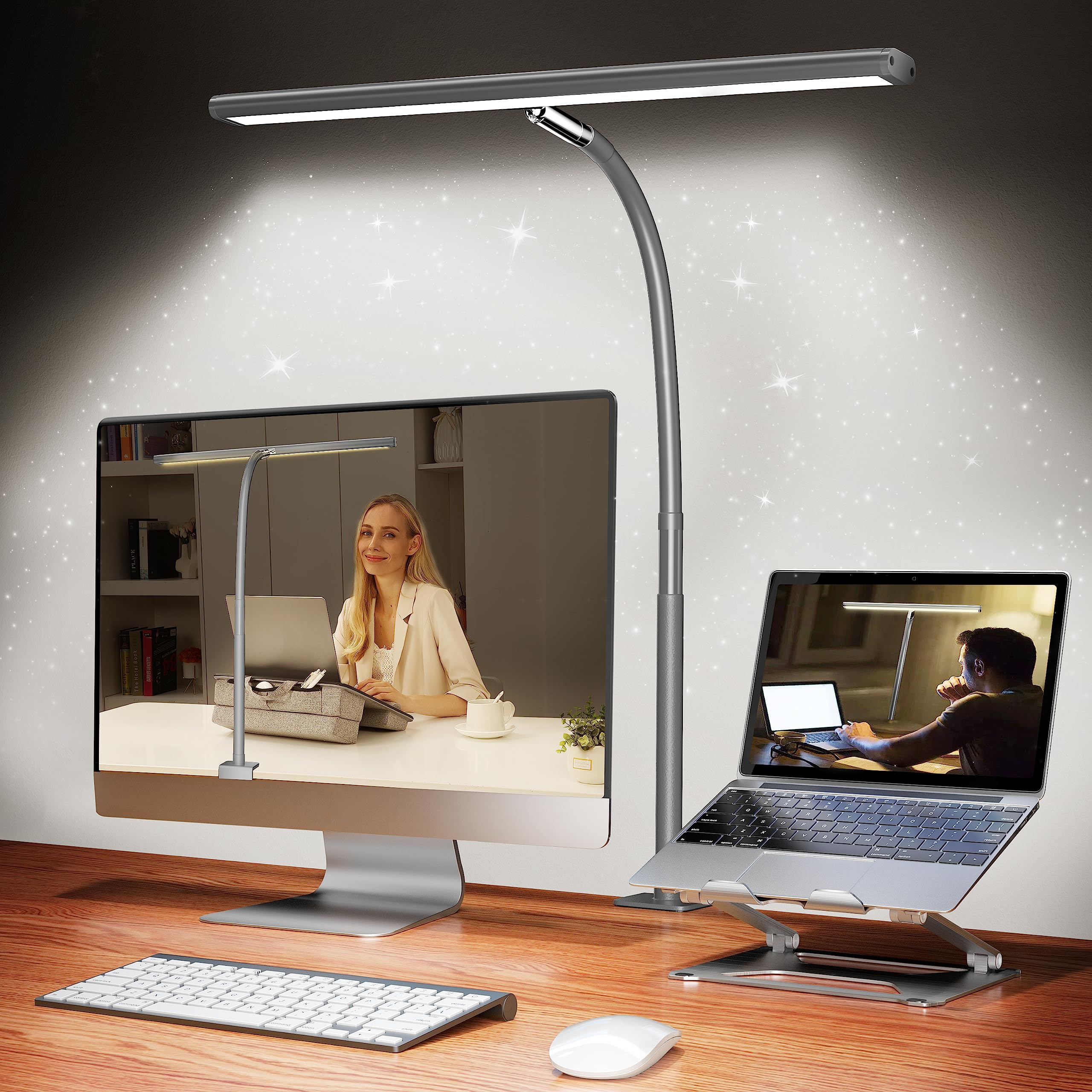 Airlonv LED desk lamp tilt angle for precise, task-focused lighting