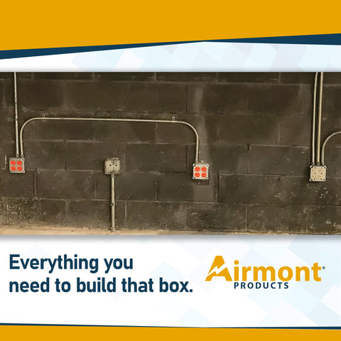 Airmont complete kit ready to install two outlets in one package