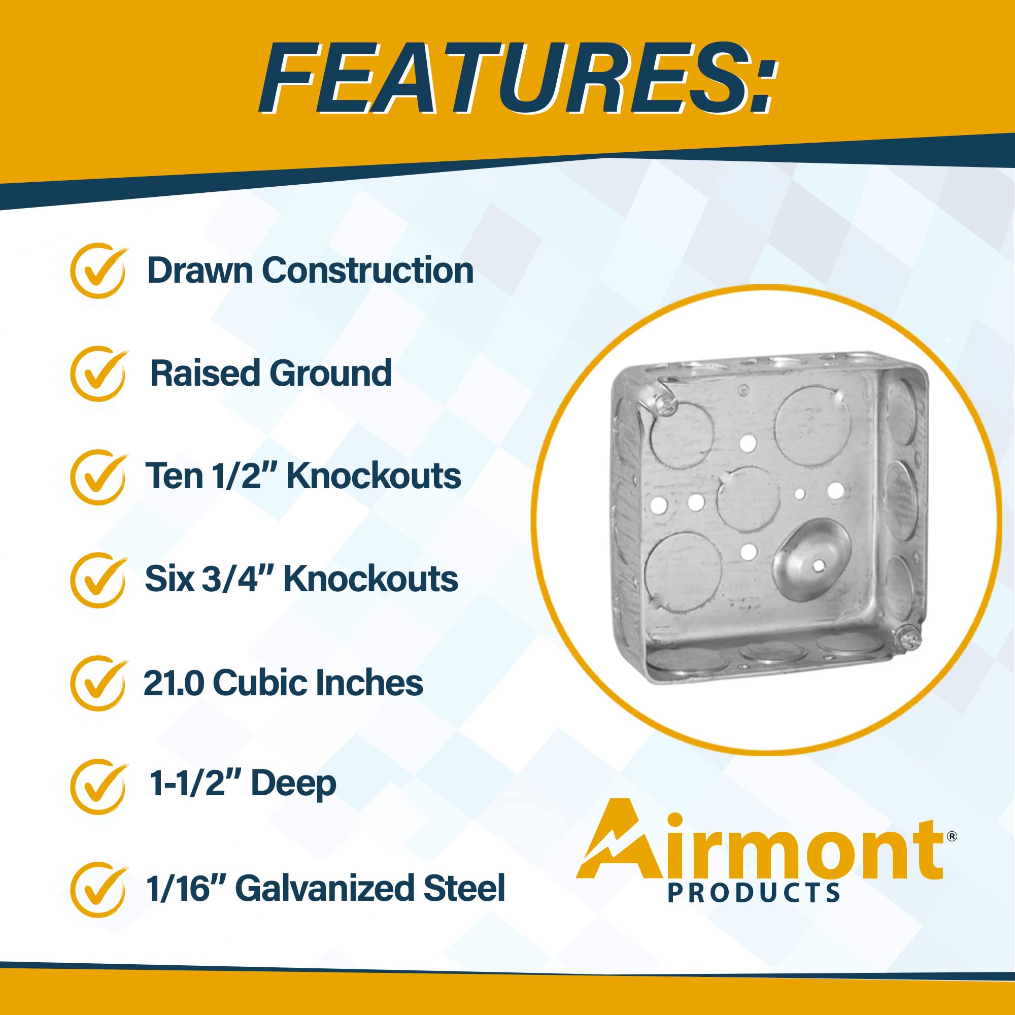 Raised duplex receptacle cover by Airmont for a clean installation