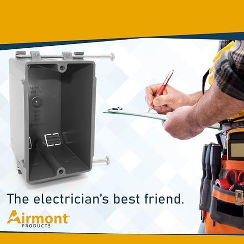 Airmont compact 3-3/4 in by 2-1/4 in footprint