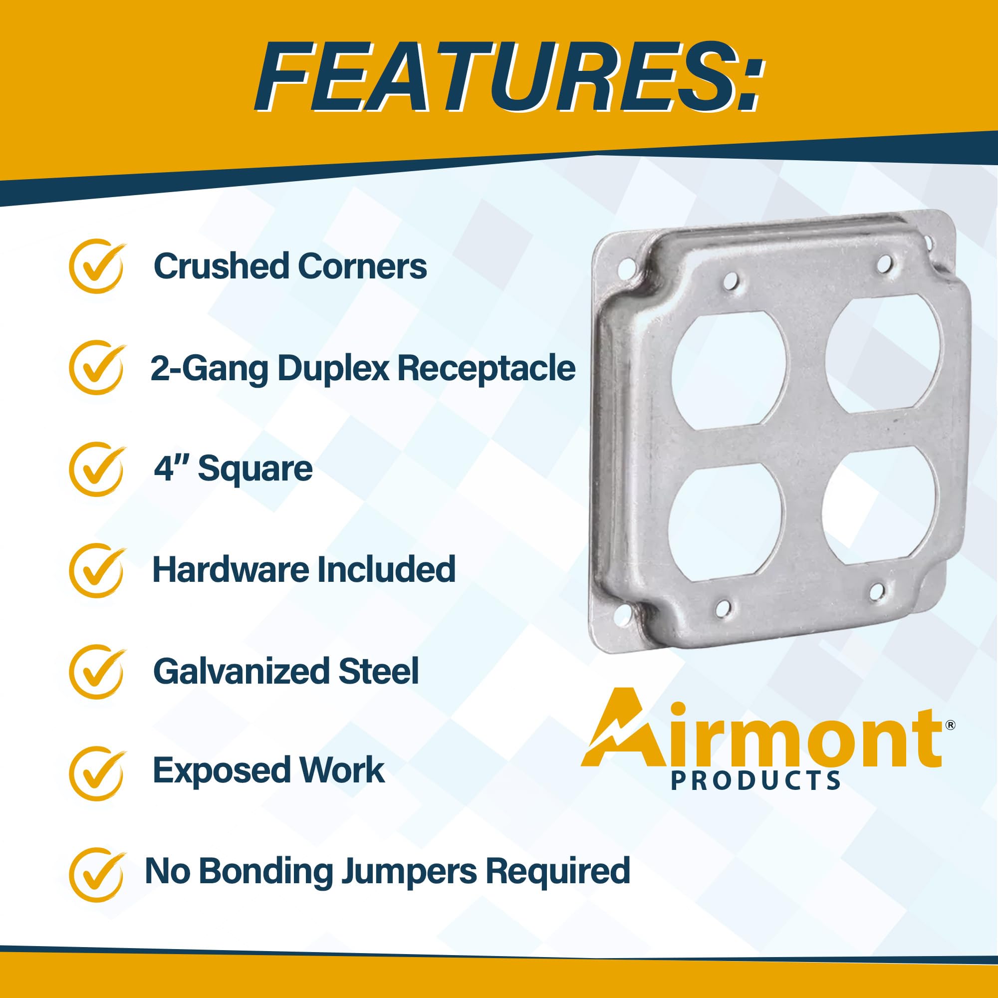 Tamper resistant 20A duplex outlets by Airmont for safer everyday use