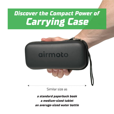 Compact 7.5 x 3.5 x 2.8 inches dimensions suited for trunks and bags