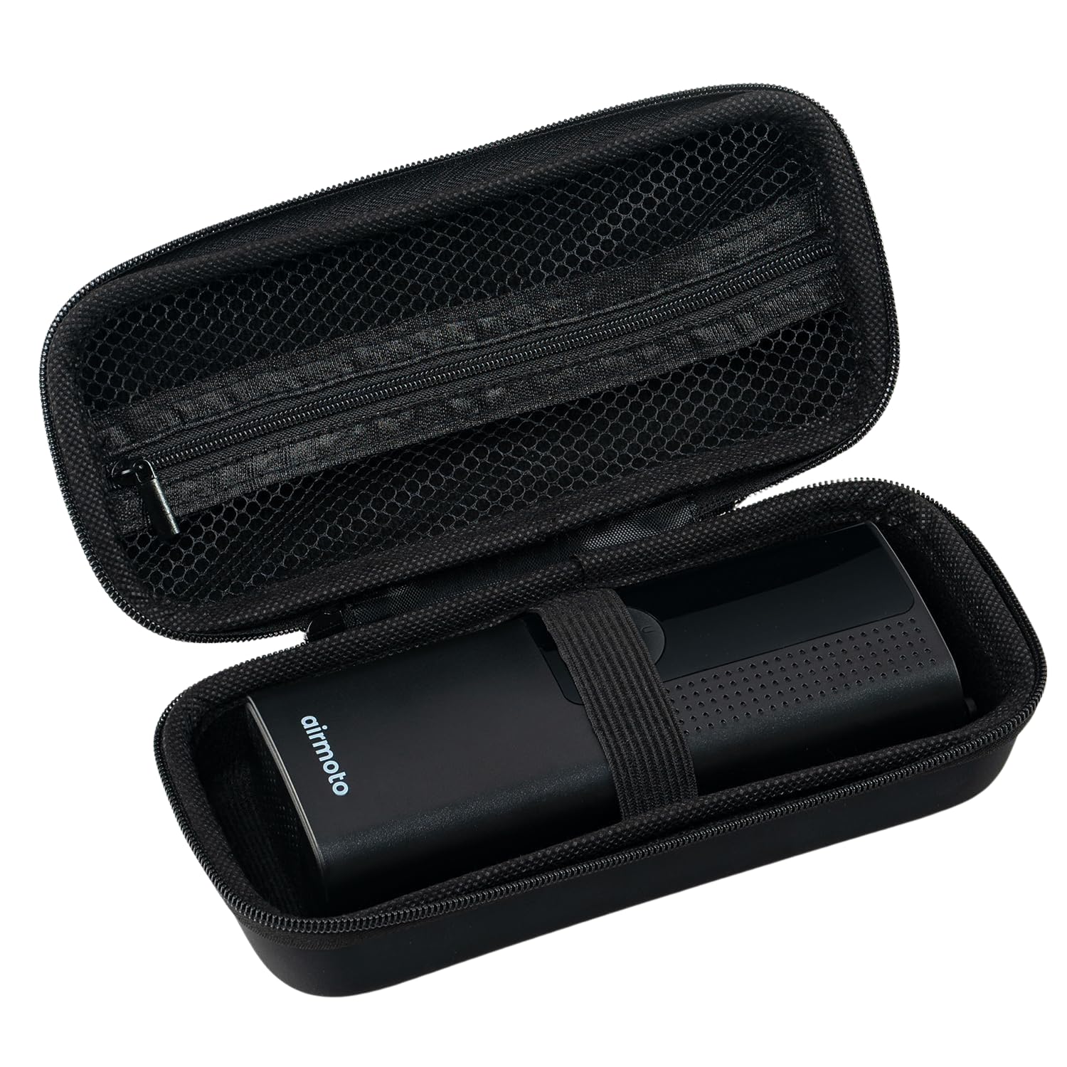 Airmoto carrying case with durable polyurethane shell protecting your inflator on rough roads