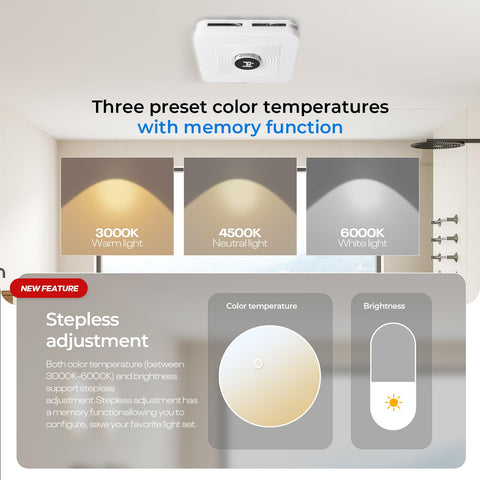 Airnatux seven LED colors and three light modes for customizable ambiance.