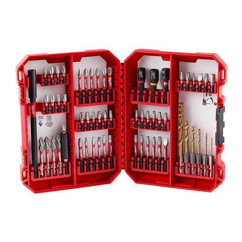 AIROXY Milwaukee 60pc Shockwave drill and drive set front view for high-torque durability