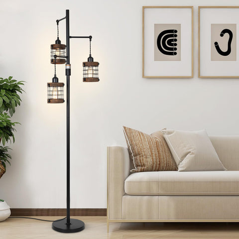 Airposta UL-listed standing lamp compatible with dimmable bulbs