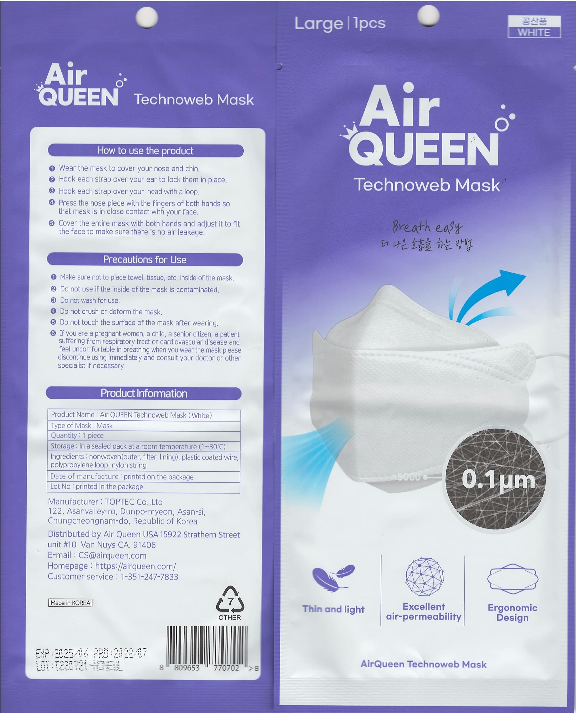 Air Queen Nano Filter Face Mask demonstrates lightweight, breathable protection for daily wear.