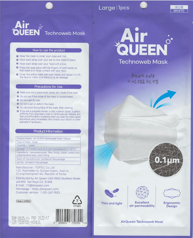 Air Queen Nano Filter Face Mask demonstrates lightweight, breathable protection for daily wear.