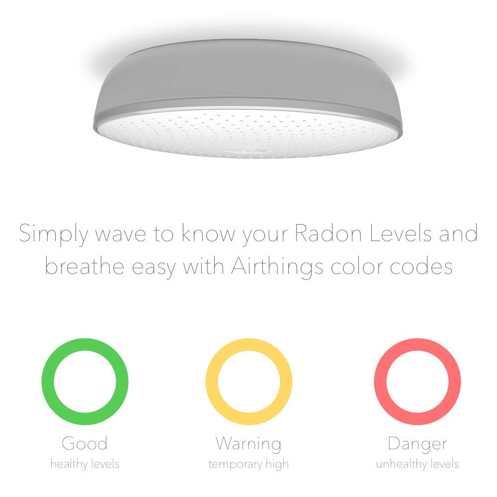 Airthings 2950 Wave Radon Bluetooth pairing for quick setup.
