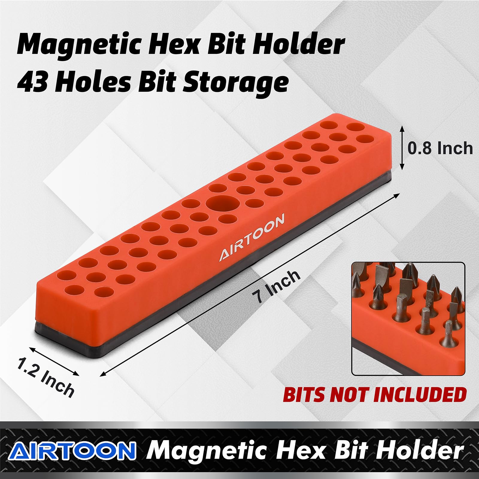 AirToon 43-hole storage keeps tools organized and accessible