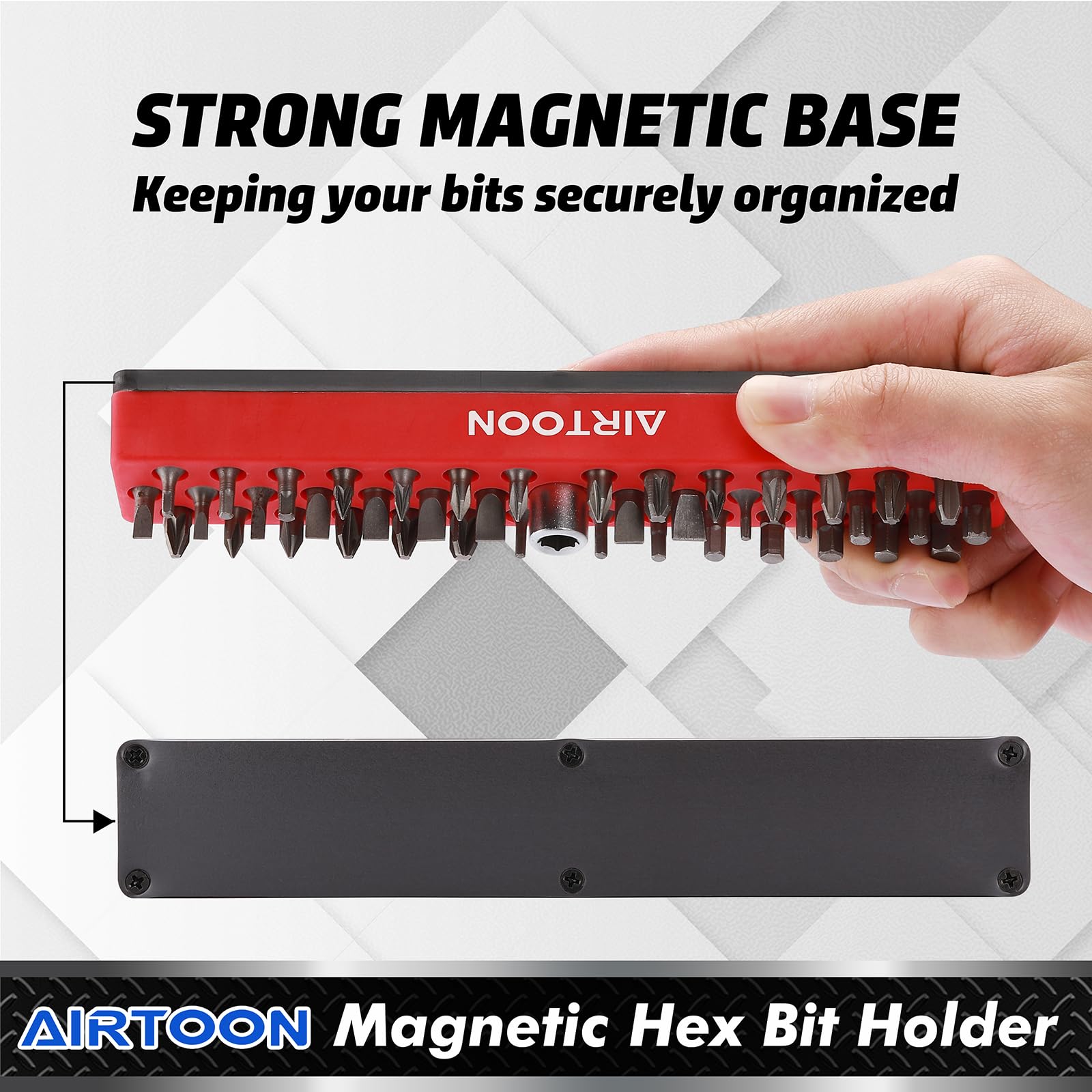 AirToon compact bit storage reduces toolbox clutter
