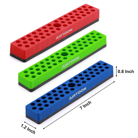 AIRTOON color-set red blue green aids quick bit identification.