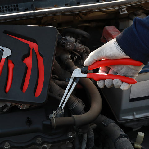 AIRTOON Kiwi bent-head pliers 8-inch reach for larger spaces and control.