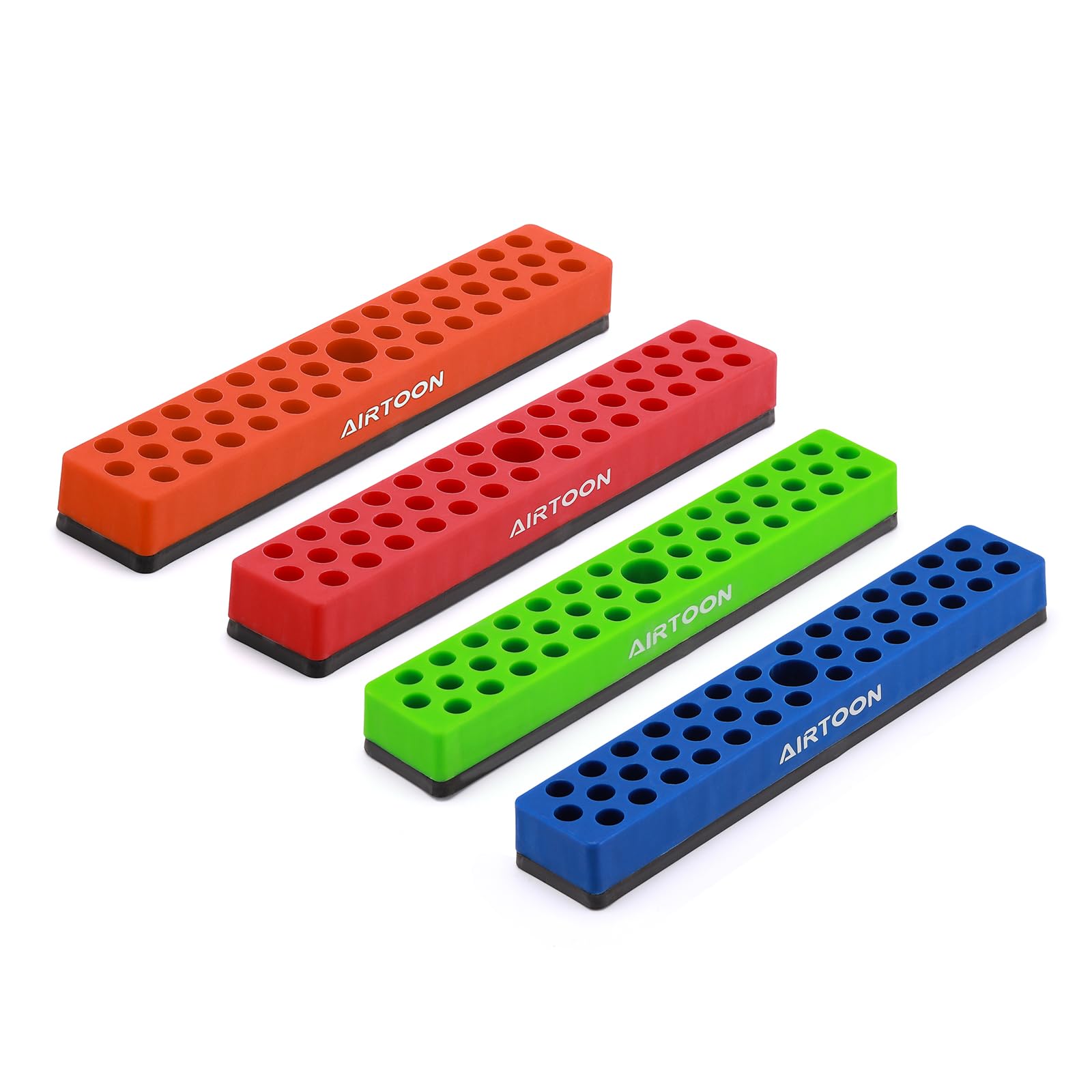 AirToon magnetic base securely holds bits in any orientation
