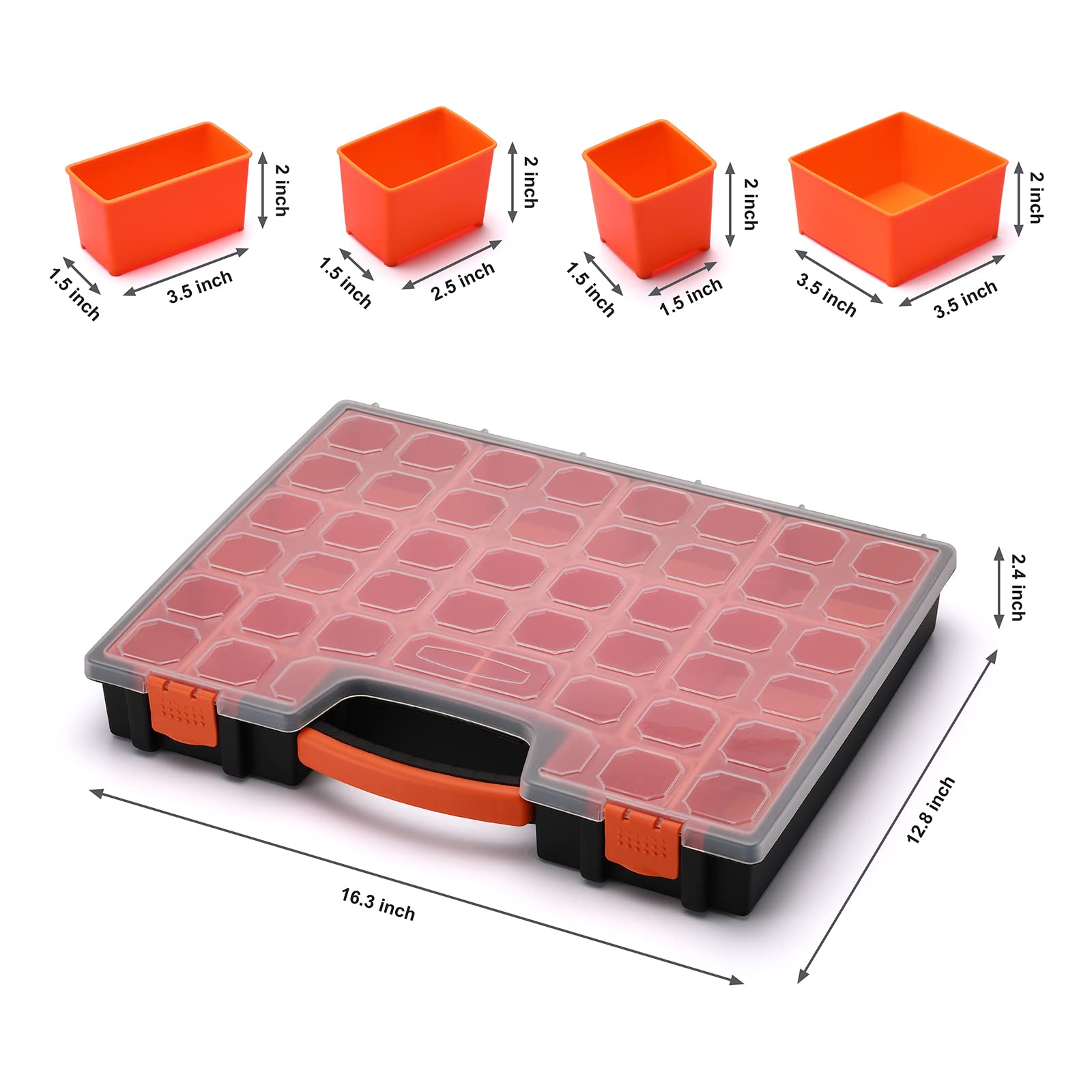 AirToon 6 heavy-duty latches secure the lid for transport.