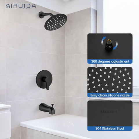 Airuida complete bath faucet set assembly ready for installation