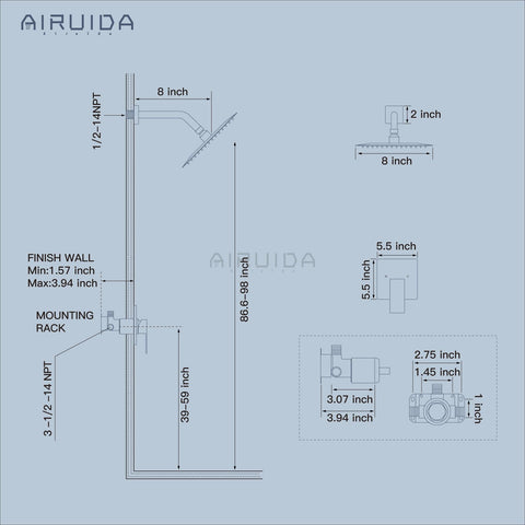 Airuida matte black finish close-up showing corrosion resistance