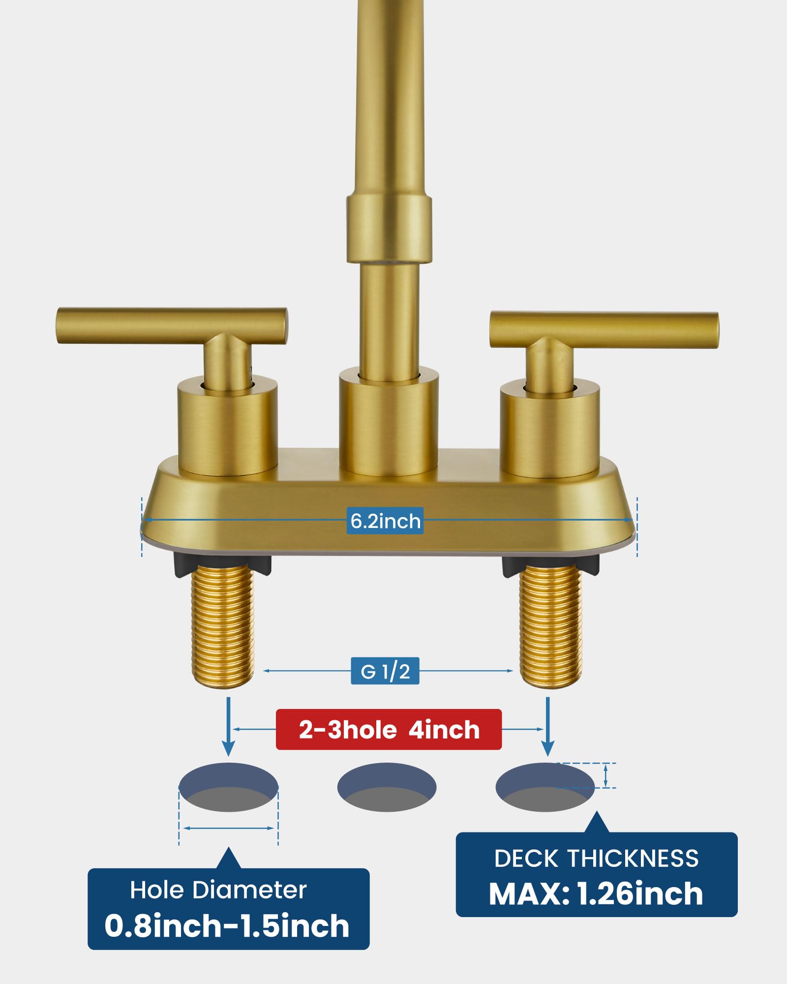 Airuida swivel spout demonstrates 360-degree rotation for flexible use.