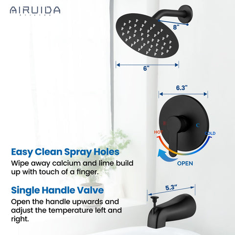 Airuida tub spout included for seamless bath transitions