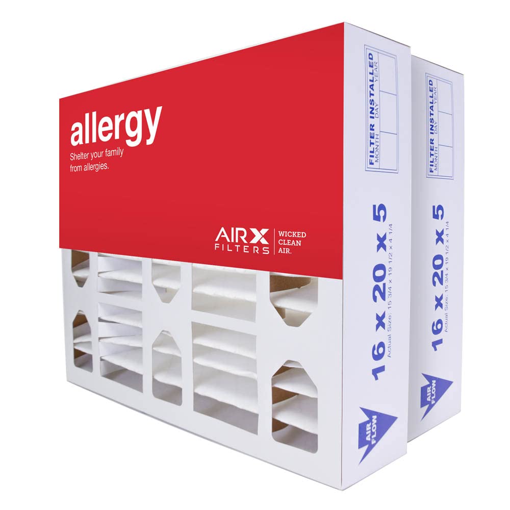 AIRx Filters 16x20x5 front view showcases the MERV 11 filtration for steady airflow.