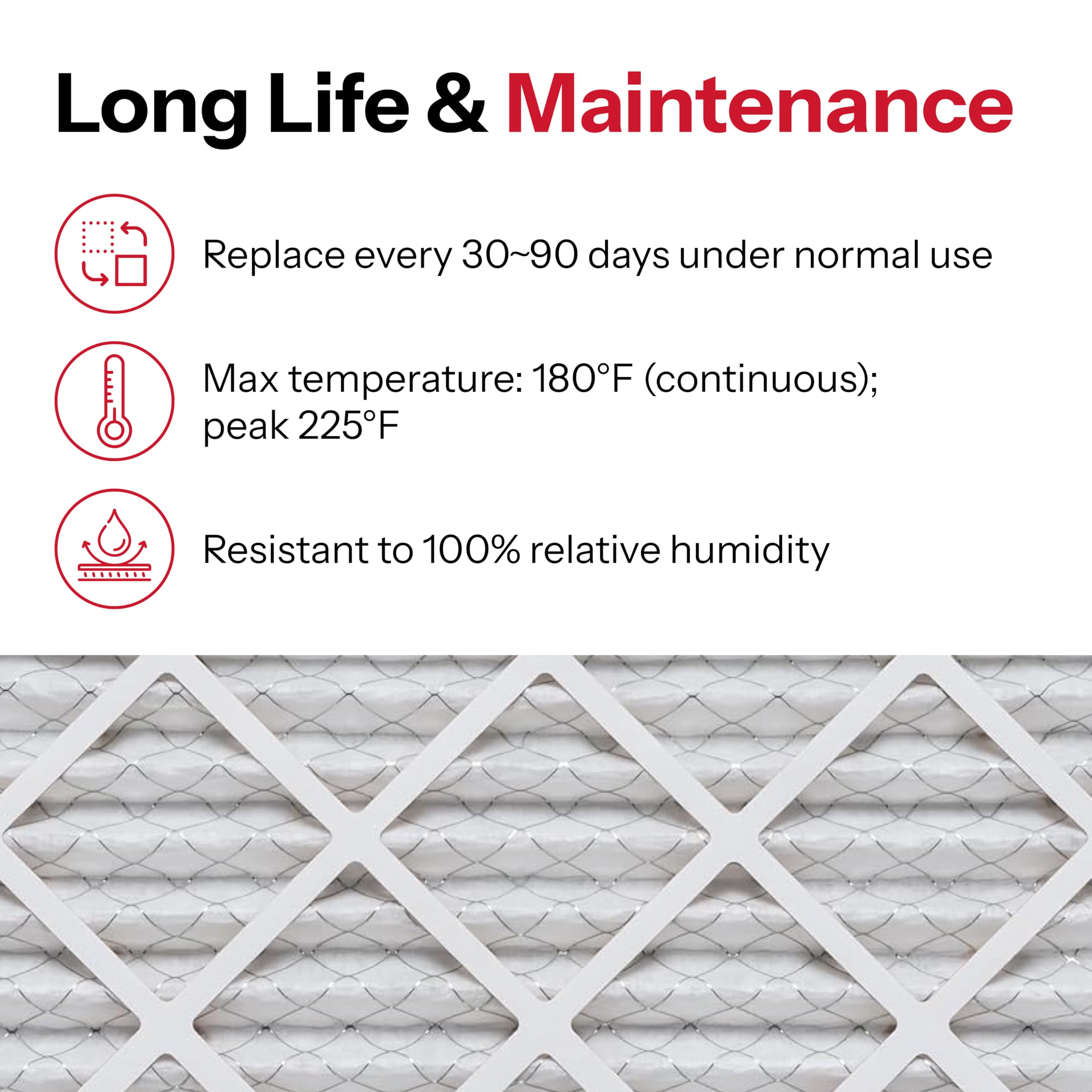 AIRx Filters traps dust and pollen with high efficiency media.