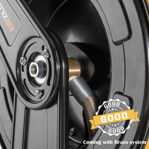 AirZilla brass inlet and outlet joints ensure leak-free connections.