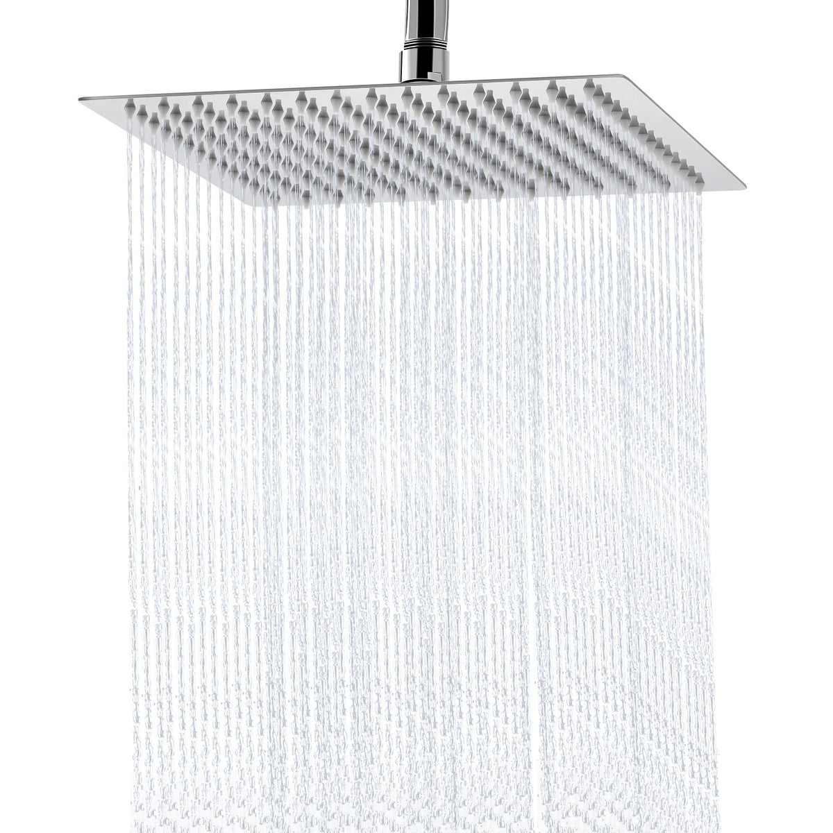 Aiscsc 10inch square shower head delivers wide coverage for a full-body rinse.