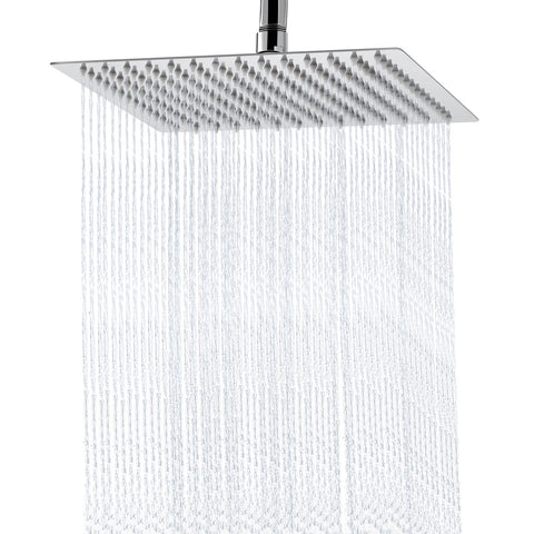 Aiscsc 10inch square shower head delivers wide coverage for a full-body rinse.