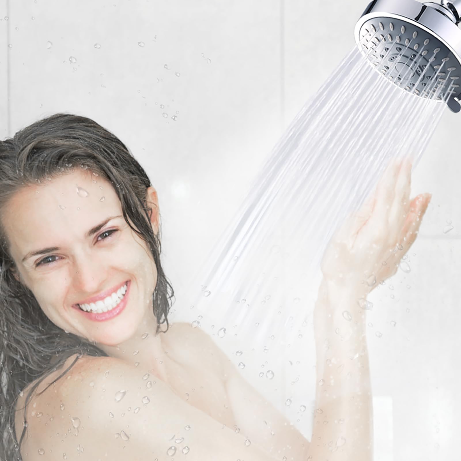 AISOSO fixed shower head delivers wide spray for daily cleansing