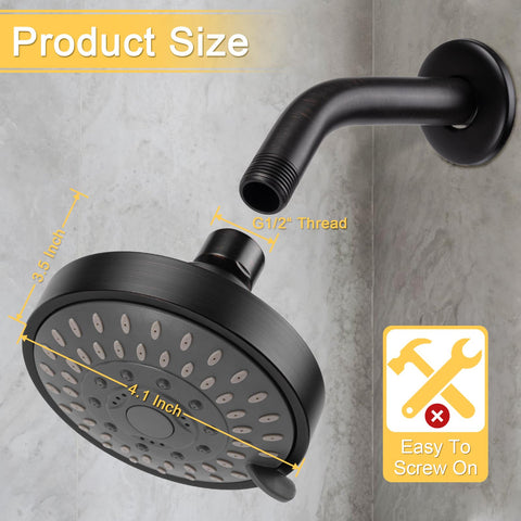 AISOSO five-function lever for easy mode switching and personalized showers.