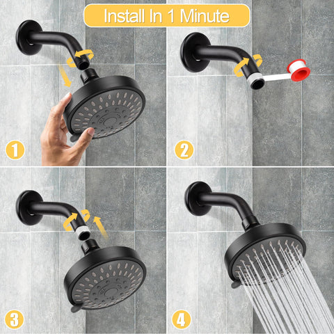 G1/2 thread compatibility ensures universal installation with standard plumbing.