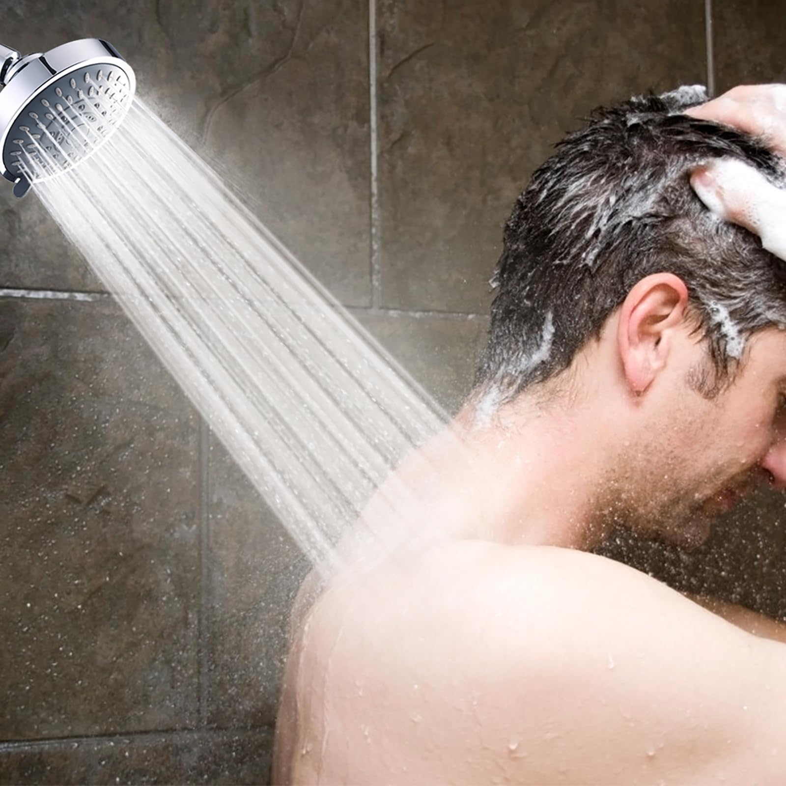 AISOSO chrome finished shower head adds a premium look