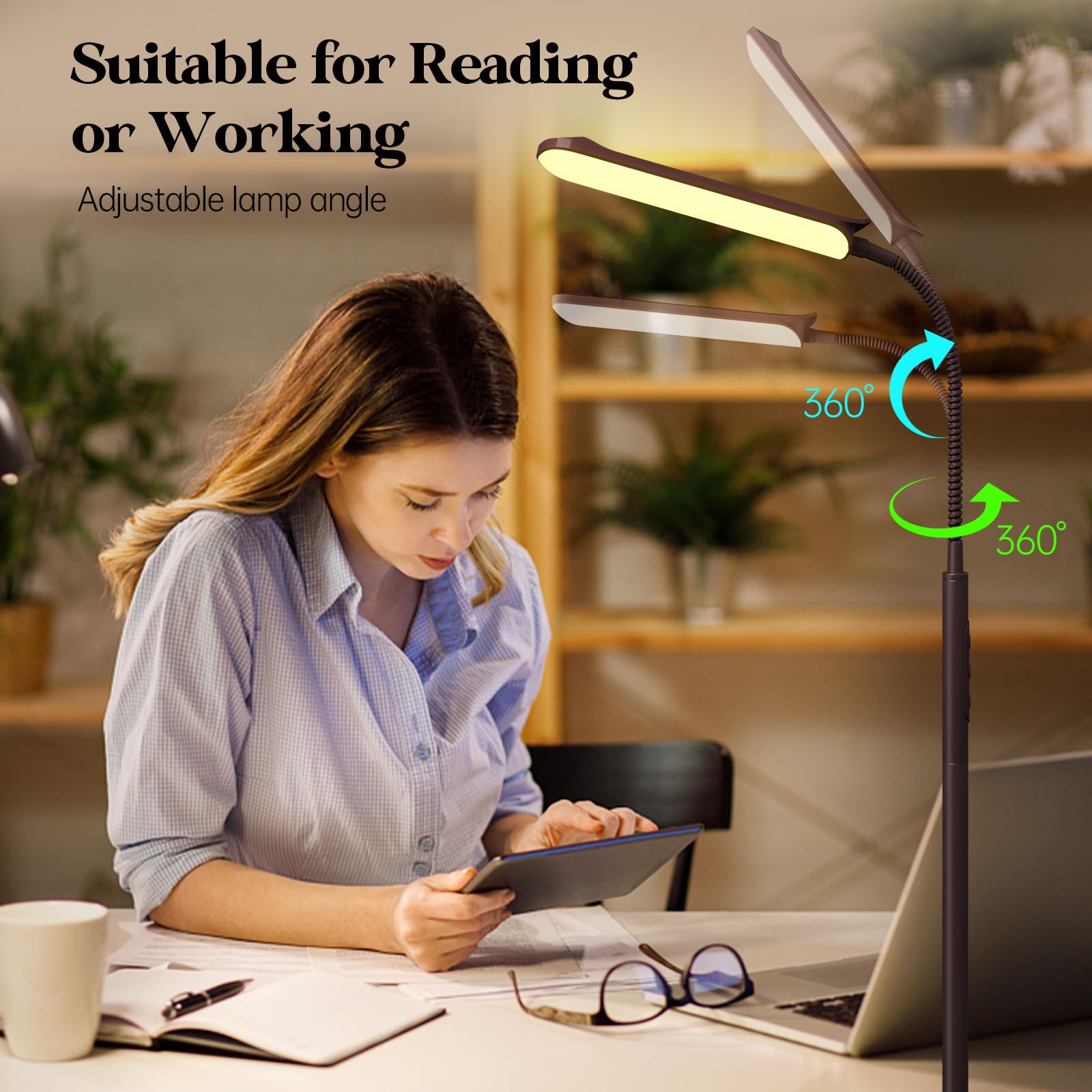 Aisutha lamp offers color temperatures from 2700K to 6500K for mood lighting.