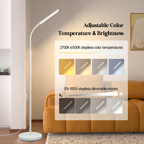Aisutha floor lamp stepless dimming for customizable brightness.