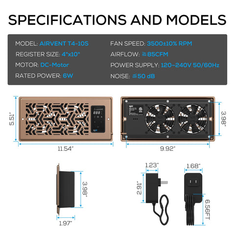 AITECAC booster LCD control panel for precise adjustments
