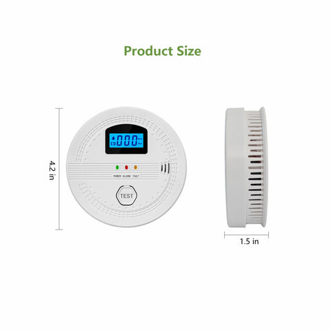 AITecSecLfe alarm emitting 85 dB with red LED indicator