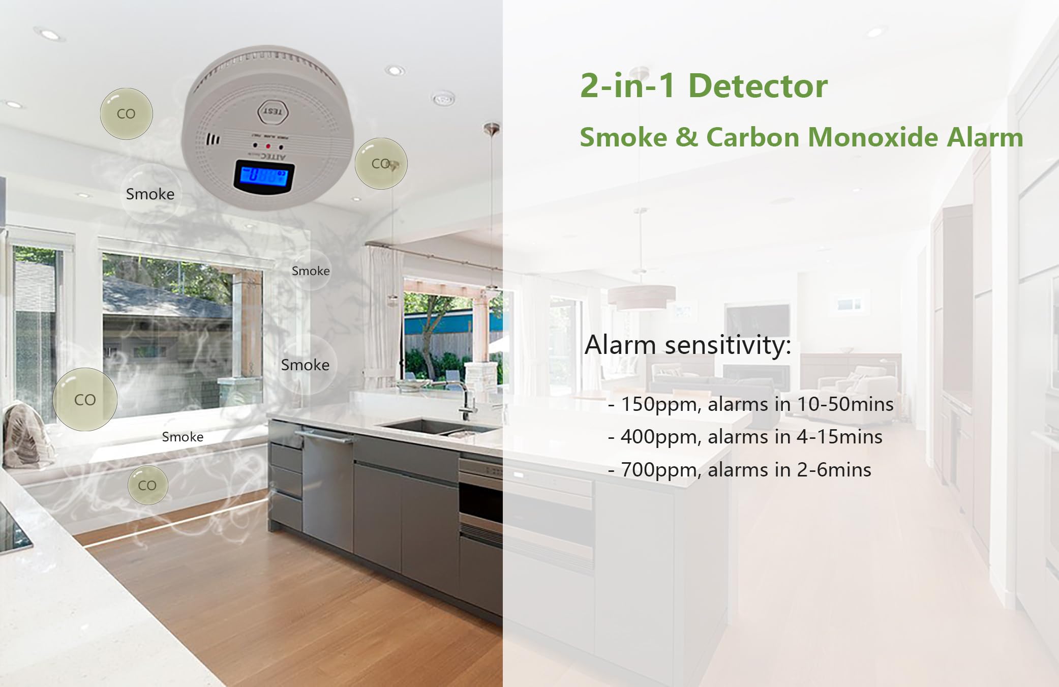 AITecSecLfe portable battery-powered detector ready for travel and RV use