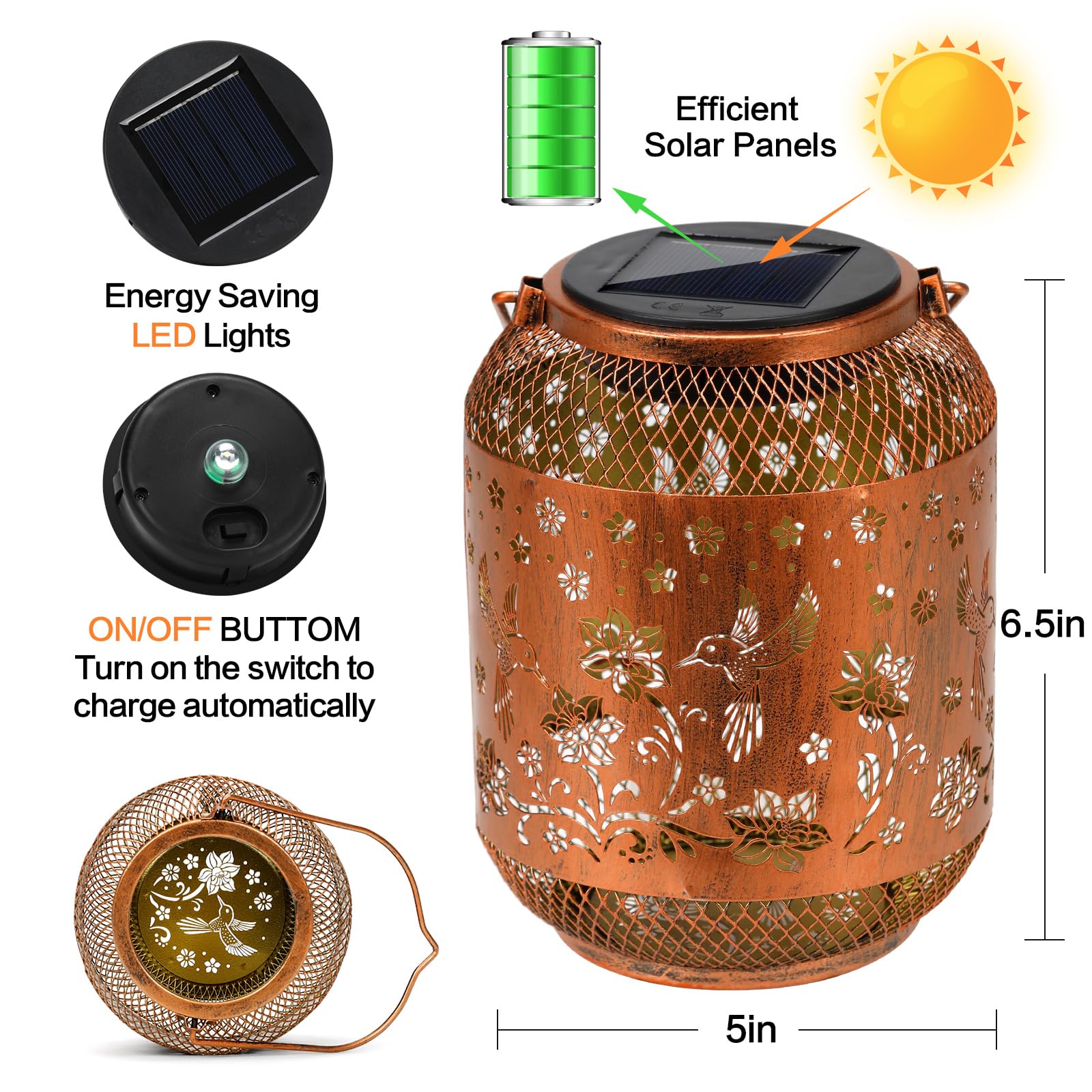 AITENISEN tabletop and ground lanterns offer flexible placement on patios and porches