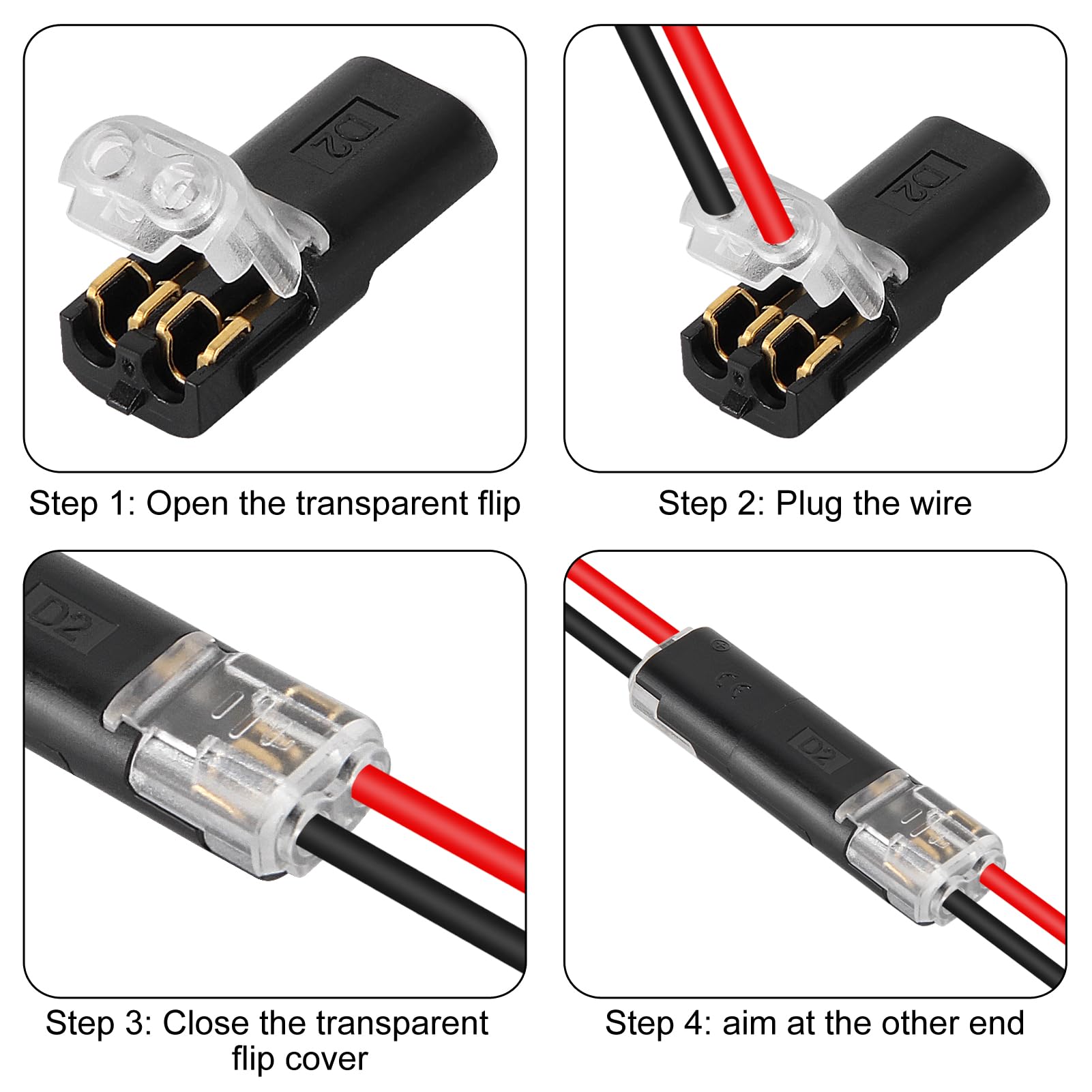 AITRIP LED strip connector in use for tidy, reliable lighting setup